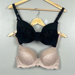 Bundle of 2 Blush underwire lightly lined bras, size 36C.